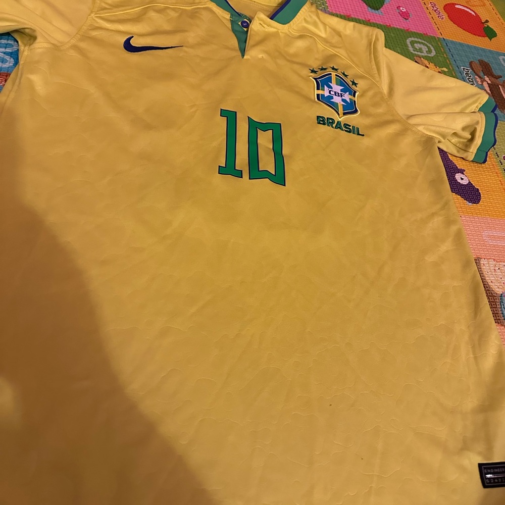 Nike 2022/2023 Brazil Home Soccer Jersey View 6